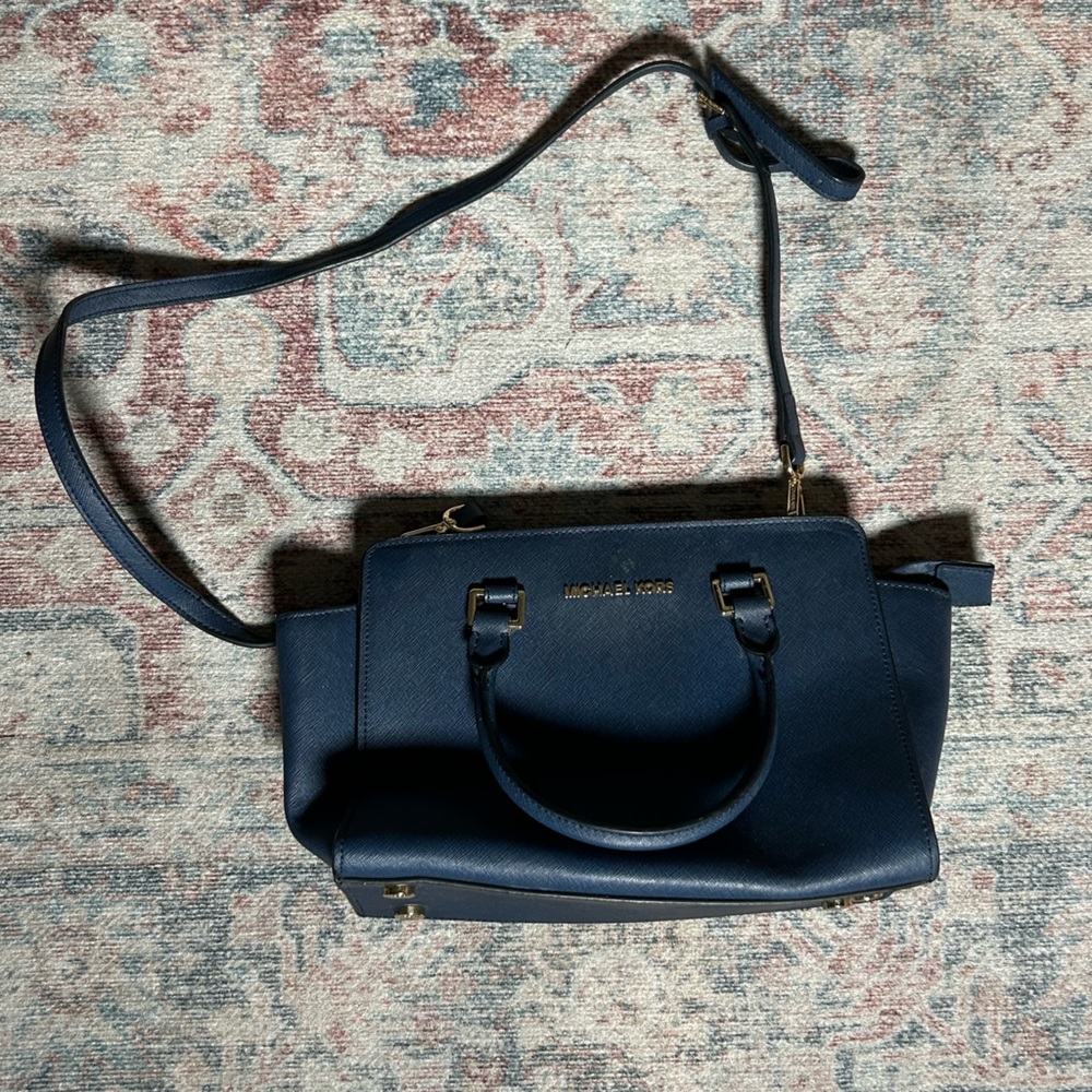 Navy Blue Small Cross Body Bag